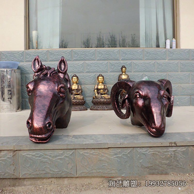 医院羊动物铜雕 医院羊动物铜雕