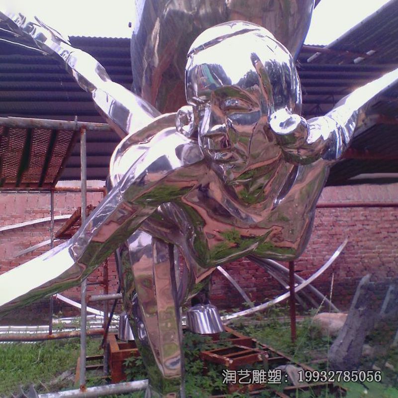 学校不锈钢抽象人物雕塑 学校不锈钢抽象人物雕塑