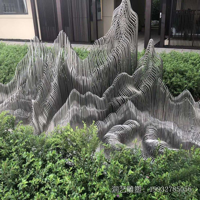 游乐场不锈钢假山雕塑 游乐场不锈钢假山雕塑