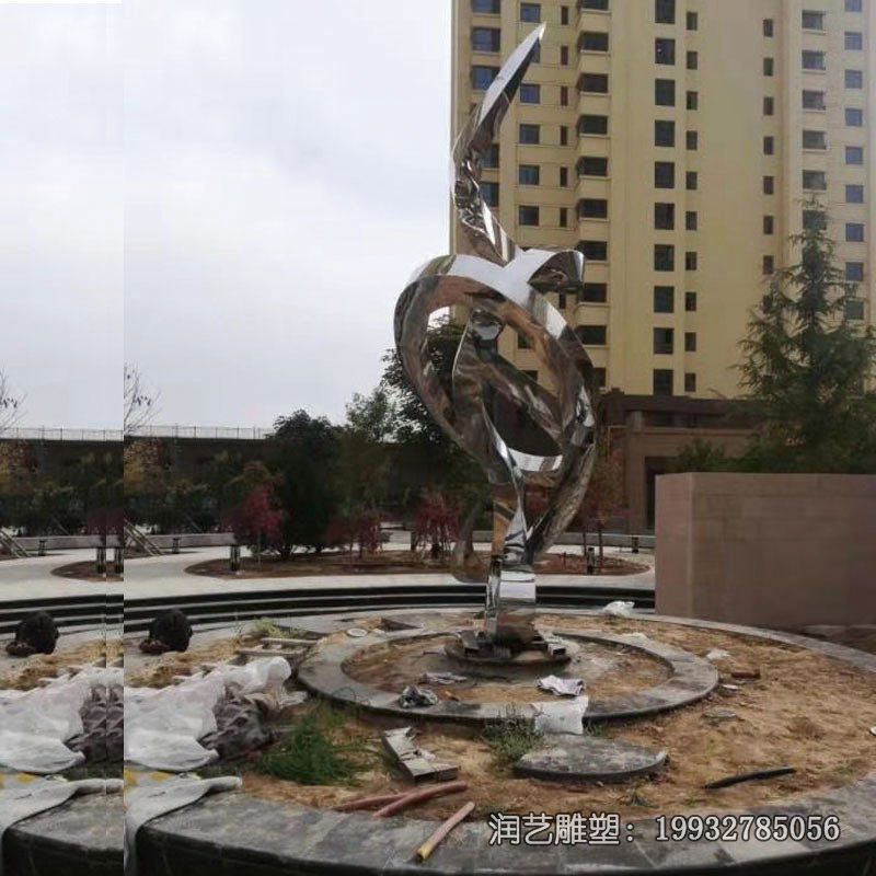 广场不锈钢螺旋雕塑 广场不锈钢螺旋雕塑