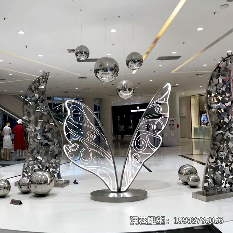 商场不锈钢镂空雕塑 商场不锈钢镂空雕塑