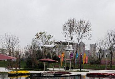 商业街不锈钢云朵雕塑