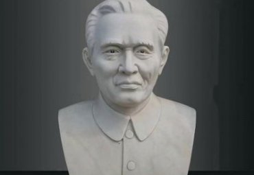 景区李四光人物石雕