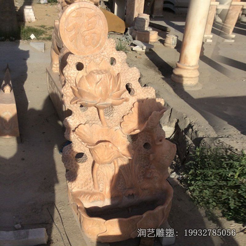 景区荷花景观石雕 景区荷花景观石雕