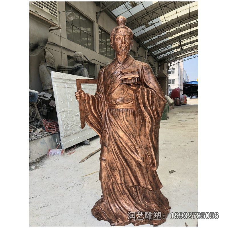 游乐场鲁班铜雕 游乐场鲁班铜雕