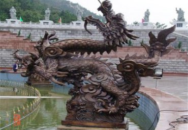 商场龙动物铜雕