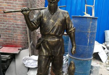 商业街鱼文化铜雕