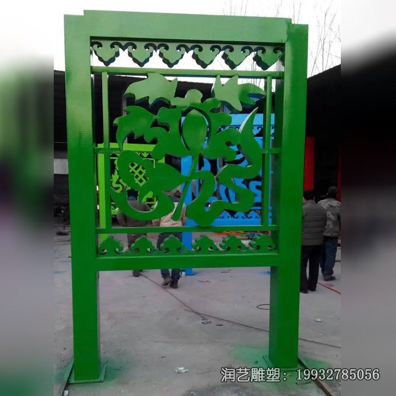 草坪不锈钢剪纸雕塑 草坪不锈钢剪纸雕塑