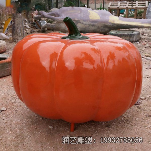 城市玻璃钢南瓜雕塑 城市玻璃钢南瓜雕塑