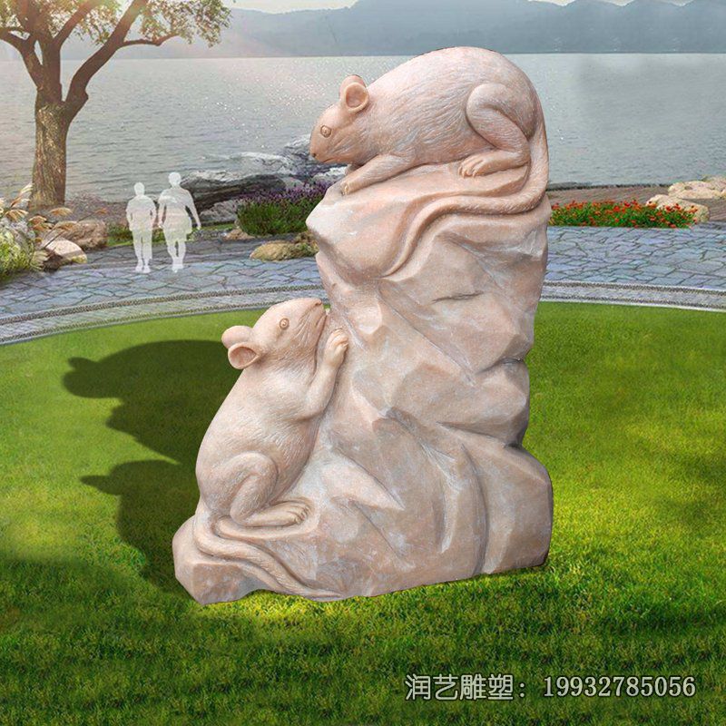 商场十二生肖石雕 商场十二生肖石雕