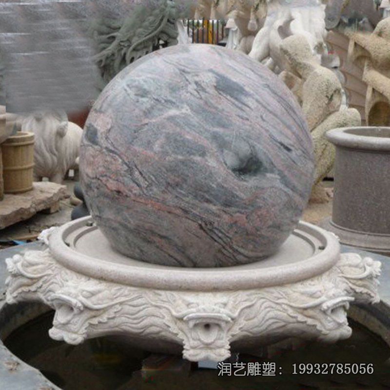 商场风水球石雕 商场风水球石雕
