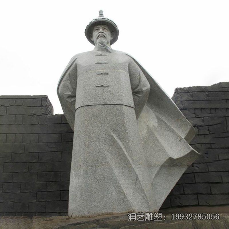 景区林则徐人物石雕