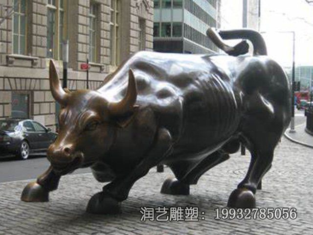 酒店牛动物铜雕 酒店牛动物铜雕