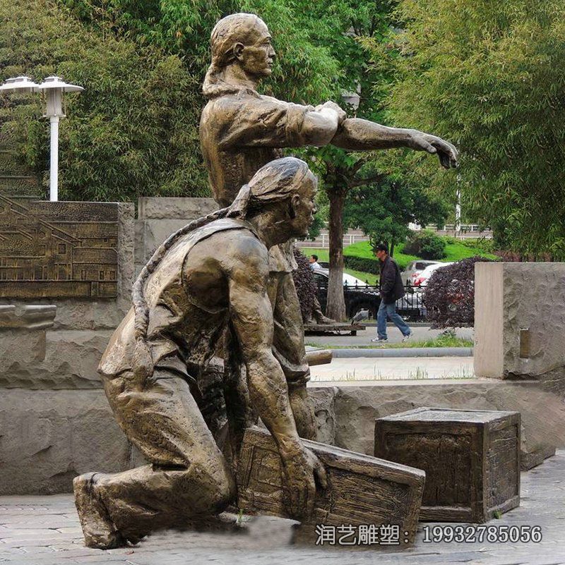 医院民俗人物铜雕 医院民俗人物铜雕