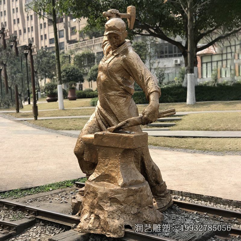 商场工人铜雕 商场工人铜雕