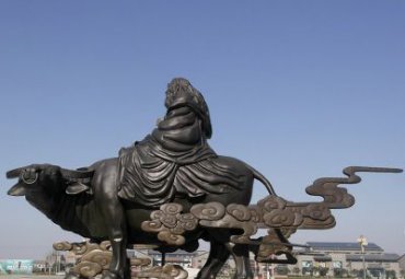 企业老子人物铜雕