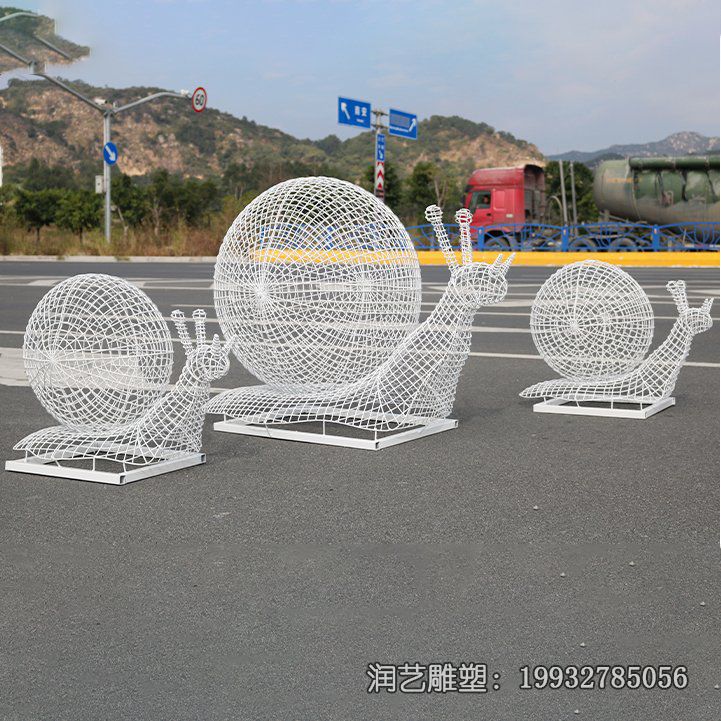 商场不锈钢蜗牛雕塑 商场不锈钢蜗牛雕塑