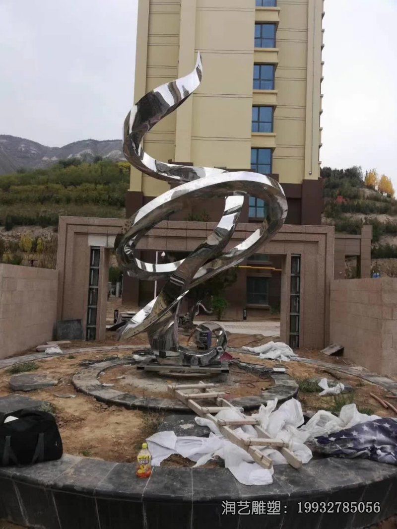 商场不锈钢螺旋雕塑 商场不锈钢螺旋雕塑