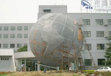 商业街不锈钢地球雕塑