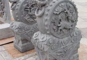 企业抱鼓石景观石雕