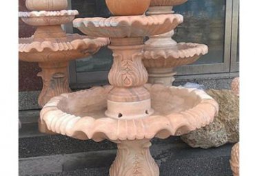 商业街风水球石雕