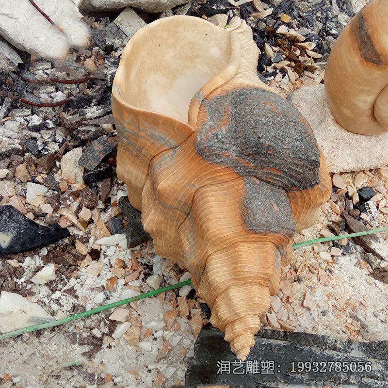 商场海螺石雕 商场海螺石雕