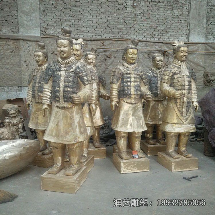 企业兵马俑人物铜雕 企业兵马俑人物铜雕