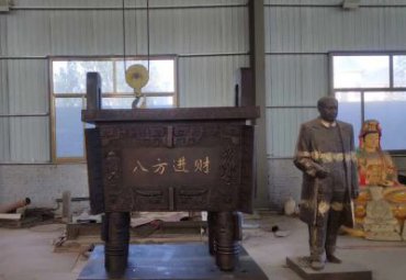 城市鼎景观铜雕
