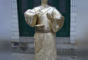 公园中医人物铜雕