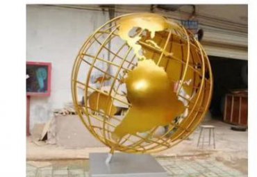 公园不锈钢地球景观雕塑