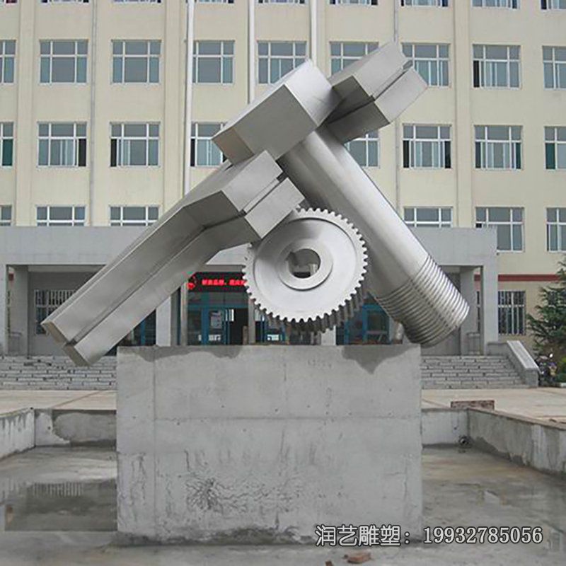 企业不锈钢标志景观雕塑 企业不锈钢标志景观雕塑