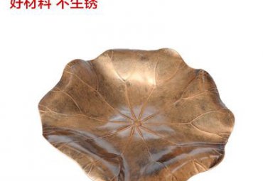 商场不锈钢荷叶雕塑