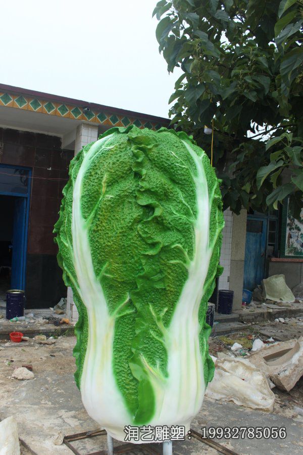 医院玻璃钢白菜雕塑 医院玻璃钢白菜雕塑