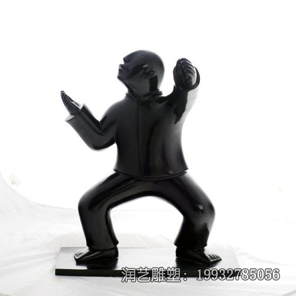 游乐场玻璃钢抽象人物雕塑 游乐场玻璃钢抽象人物雕塑