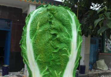 医院玻璃钢白菜雕塑