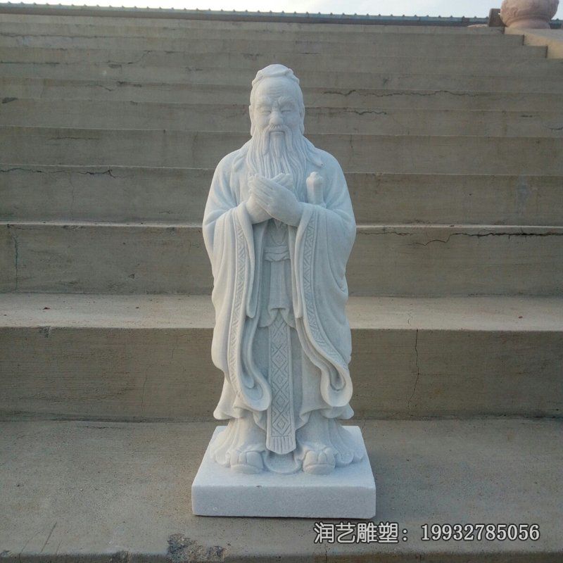 商场孔子石雕 商场孔子石雕