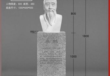 广场扁鹊石雕