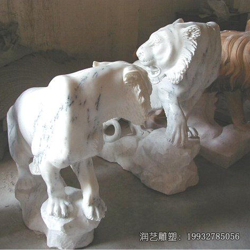 商业街老虎石雕 商业街老虎石雕