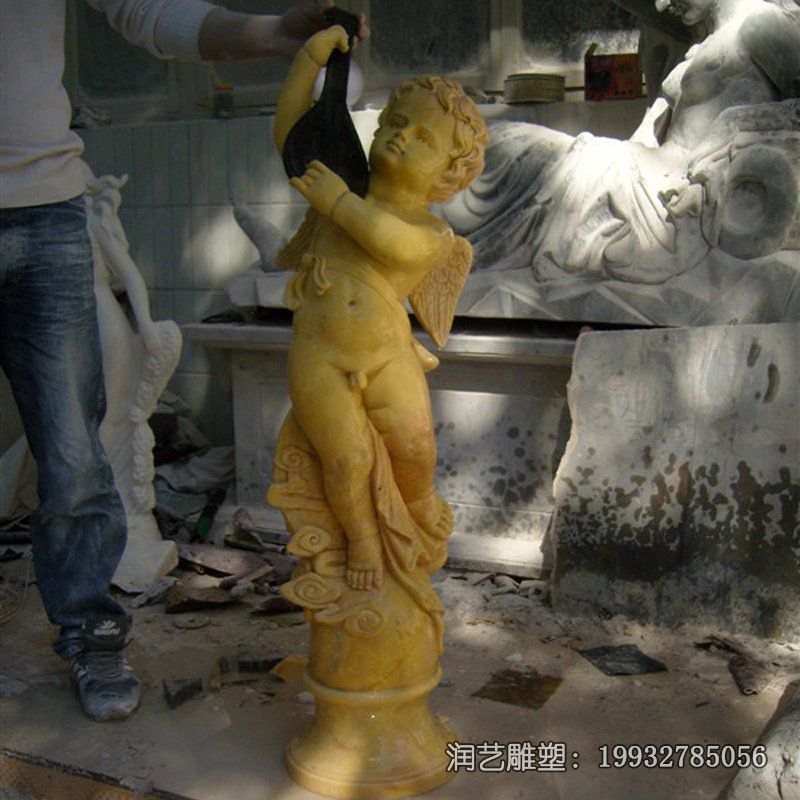 企业天使人物石雕 企业天使人物石雕