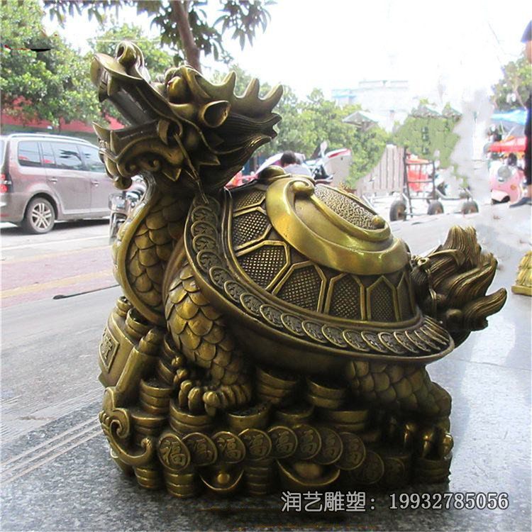商场龙龟铜雕 商场龙龟铜雕