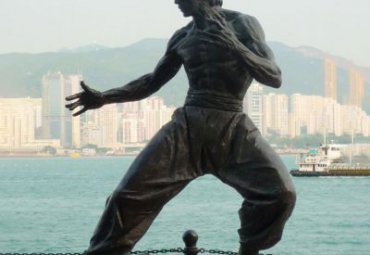 企业李小龙人物铜雕