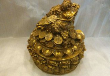 商业街金蟾铜雕