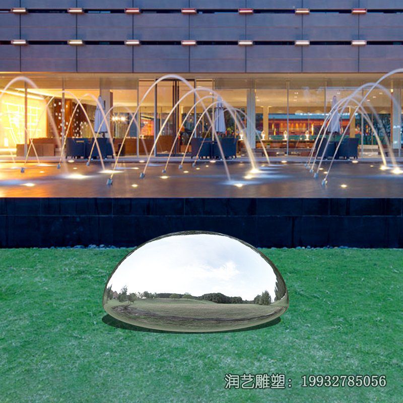 城市不锈钢鹅卵石景观雕塑 城市不锈钢鹅卵石景观雕塑