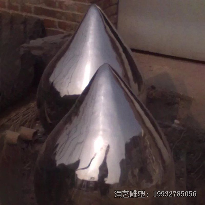 草坪不锈钢水滴雕塑 草坪不锈钢水滴雕塑