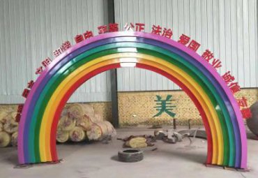 广场不锈钢拱门雕塑