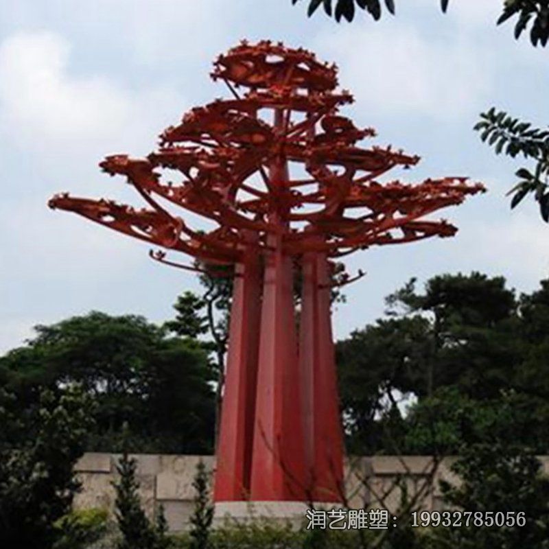 景区不锈钢树景观雕塑 景区不锈钢树景观雕塑