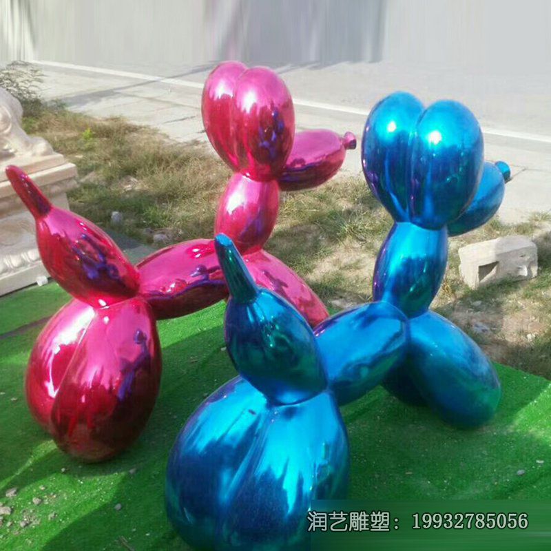 商业街不锈钢狗雕塑 商业街不锈钢狗雕塑