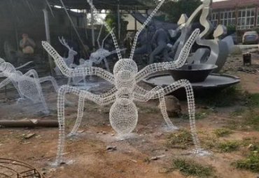游乐场不锈钢蚂蚁雕塑