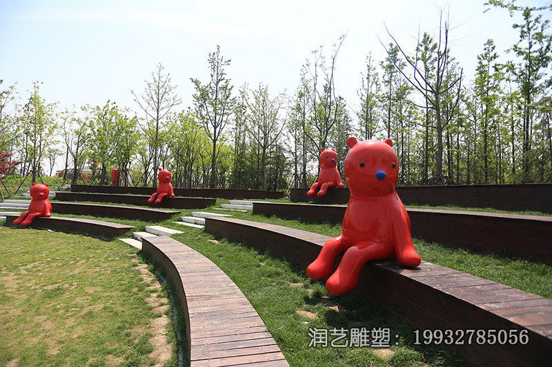 商业街玻璃钢熊雕塑 商业街玻璃钢熊雕塑
