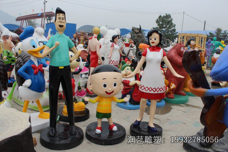 商场玻璃钢大头儿子雕塑 商场玻璃钢大头儿子雕塑